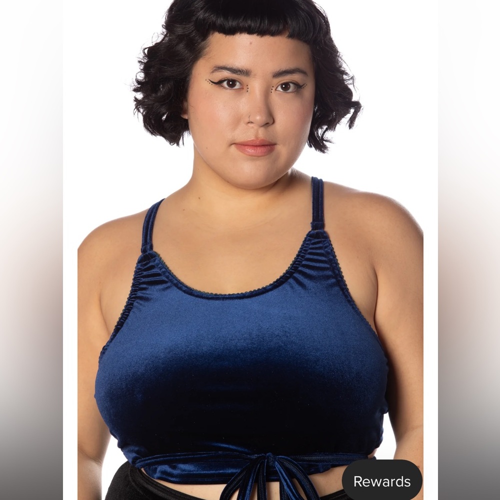 SIZE 2XL Handmade Solstice Intimates Equinox Velvet Pirouette Top
